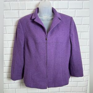 KASPER Elegant Purple Women's purple wool Jacket/size 16